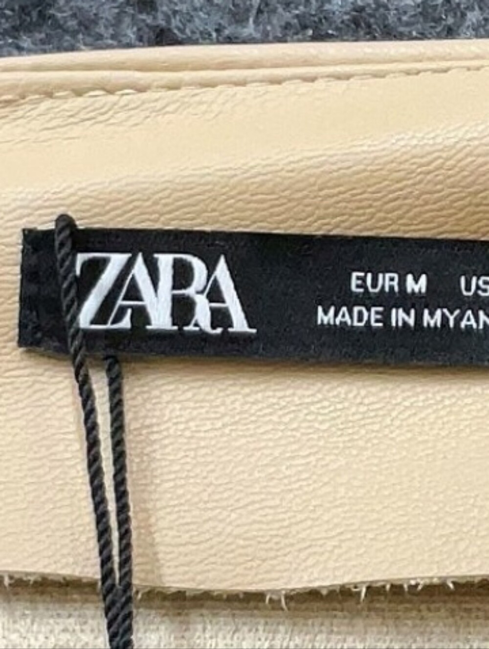 Zara Draped Faux Leather Slit Skirt Size M - Picture 8 of 8
